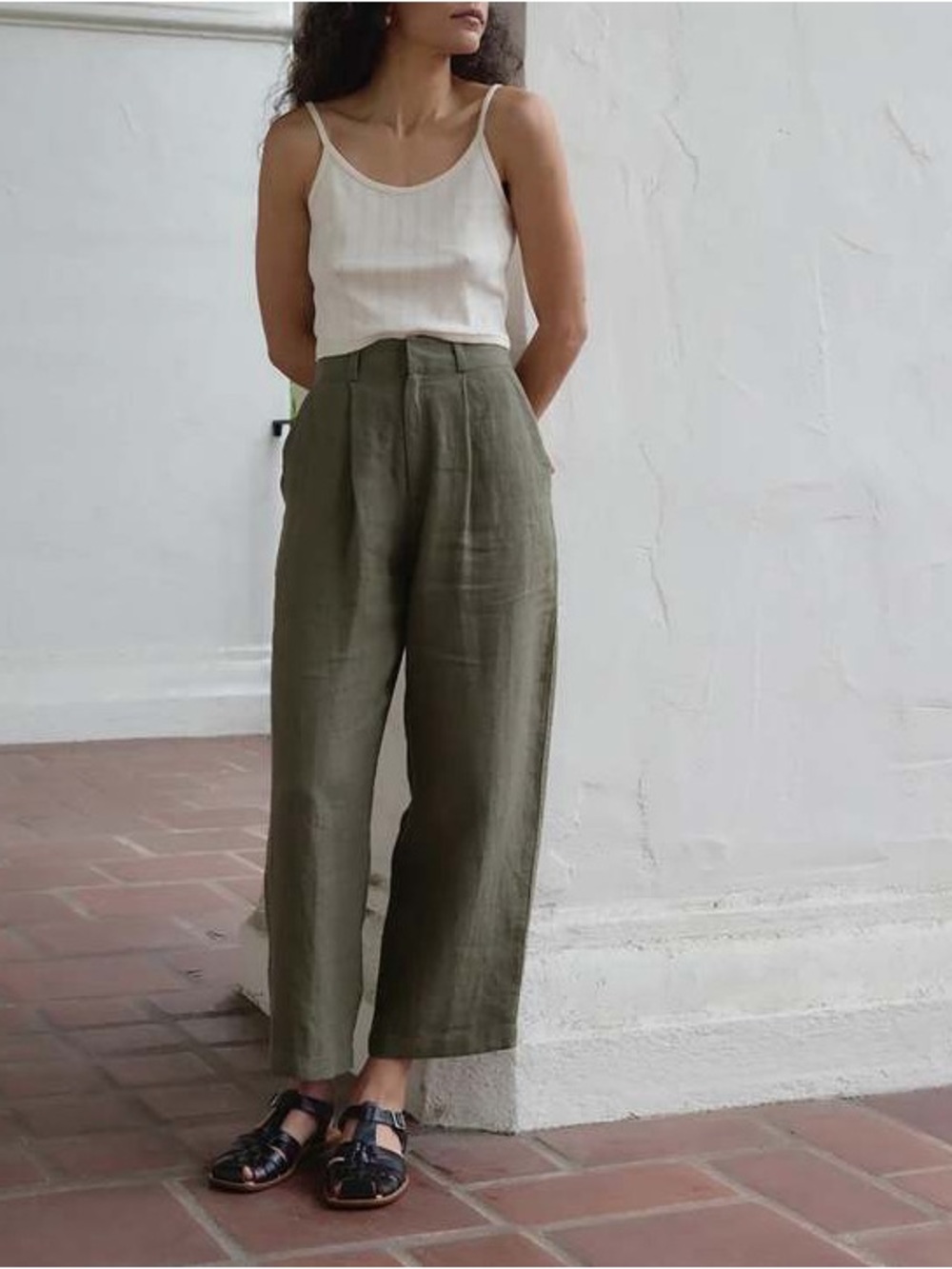 First Rite Ana trousers size XS sage green